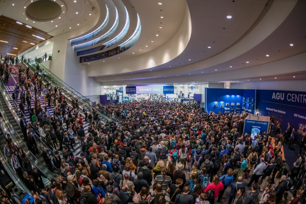 Crowd of participants at previous AGU Fall Meeting