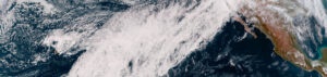 An atmospheric river that drenched California with heavy rain and mountain snow on February 14, 2019, triggering flash floods, mudslides and winter storm warnings in the Sierra Nevada. The conveyor belt of clouds and moisture stretching across the Pacific can be easily seen in this image from NOAA's GOES West satellite. Credit: NOAA