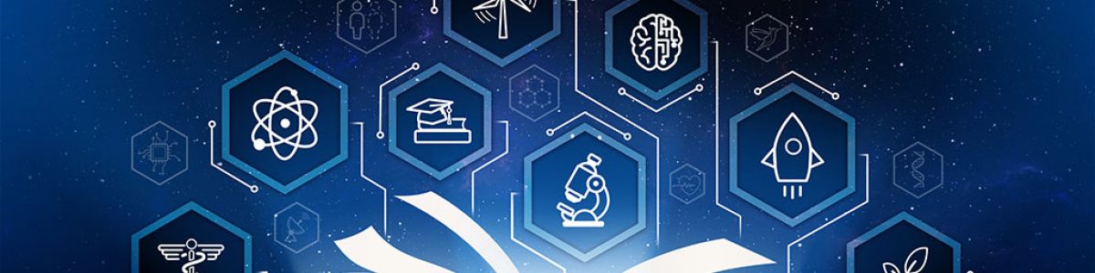 Year of Open Science image with open book and science icons