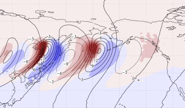 Global weather pattern map showing vorticity at T=180hr with color-coded pressure levels